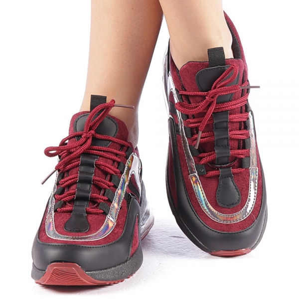 Γυναικεία αθλητικά παπούτσια Nikol γκρενα, 5 - Kalapod.gr